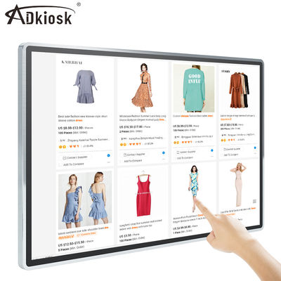ذكري المظهر FHD دعاية رقمي Signage 55 بوصة 65 بوصة شاشة LCD للإعلان