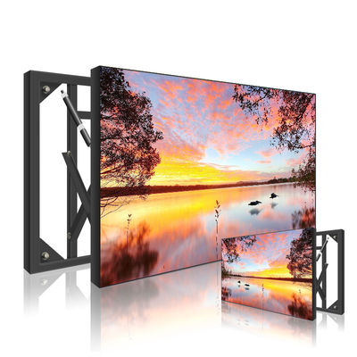 شاشة عرض بإطار ضيق مقاس 65 بوصة 2 × 2 3 × 3 1080 بكسل شاشة فيديو إعلان LCD