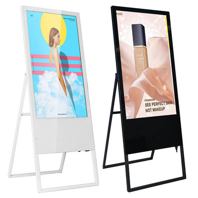 220V 16:09 LCD الإعلان مجلس 16.7M شاشة ملونة تعمل باللمس الطوطم الإشارات الرقمية