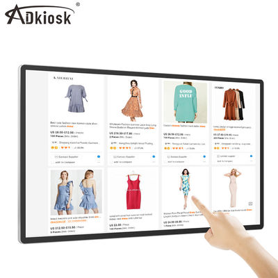 ذكري المظهر Wall Mount Interactive Touch Screen كشك 21.5 بوصة 300cd / m2