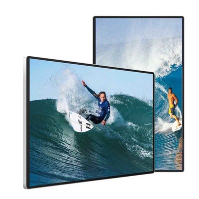 شاشة عرض إعلانات LCD للوسائط المتعددة FHD 8GB ROM مقاومة للماء