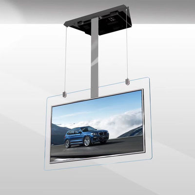700 Nits معلقة شاشة LCD شفافة 55 بوصة OLED شاشة رقمية مزدوجة الوجهين