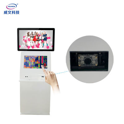 حامل أرضي عالي السطوع مزدوج من جانب Lcd للإعلان بشاشة تعمل باللمس لافتات رقمية