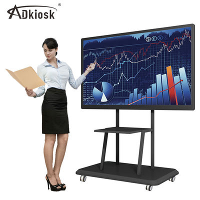 178W USB2.0 شاشة اللمس التفاعلية 4K القرار 55in 65in OPS