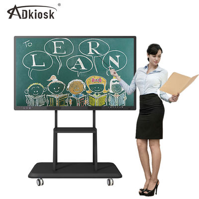شاشة لمس قابلة للتثبيت على الحائط 400cd / m2 65 75 86 بوصة UHD TFT