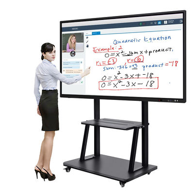 Android 6.0 Touch Screen Interactive Whiteboard 400cd / M2 الأشعة تحت الحمراء 10 نقاط CCC
