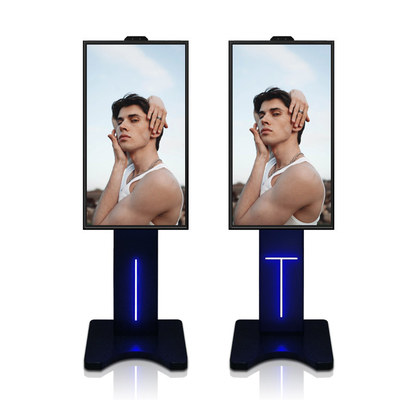حامل أرضي 2500nits Self Service Kiosk 2K 4K Resolution 43 inch Touch Screen