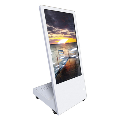 شاشة LCD 1.5A ذاتية الخدمة كشك داخلي حامل أرضي CCC مع عجلة