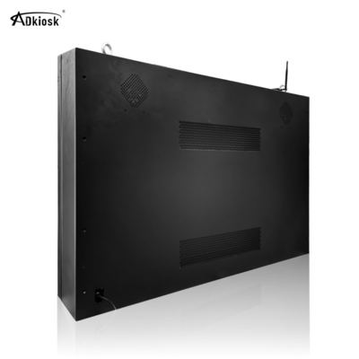 شاشة LCD خارجية من الزجاج المقسى 500cd / M2 1080p Ip55 مثبتة على الحائط