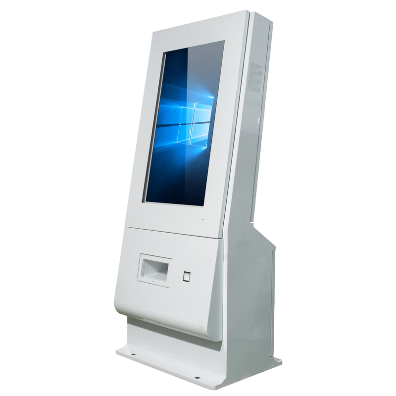 BT4.0 Interactive Touch Screen Kiosk 350cd / m2 Wifi Internet NFC للخدمة الذاتية