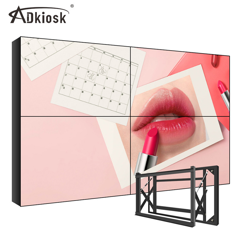 شاشة الربط DVI VGA LCD 500cd / M2 1080P 4k 65 بوصة 2x3 داخلي